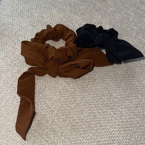 Lululemon Athletica Brown and Black Hair Scrunchies